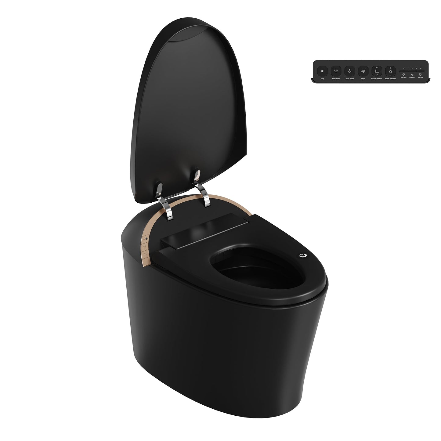 DeerValley Smart Toilet with Off-Seat Flush/Foot Sensor Flush, Automatic Tankless Toilet with Heated Seat, Warm Water Cleaning, Warm Air dryer,DV-1S0160/V1/V3