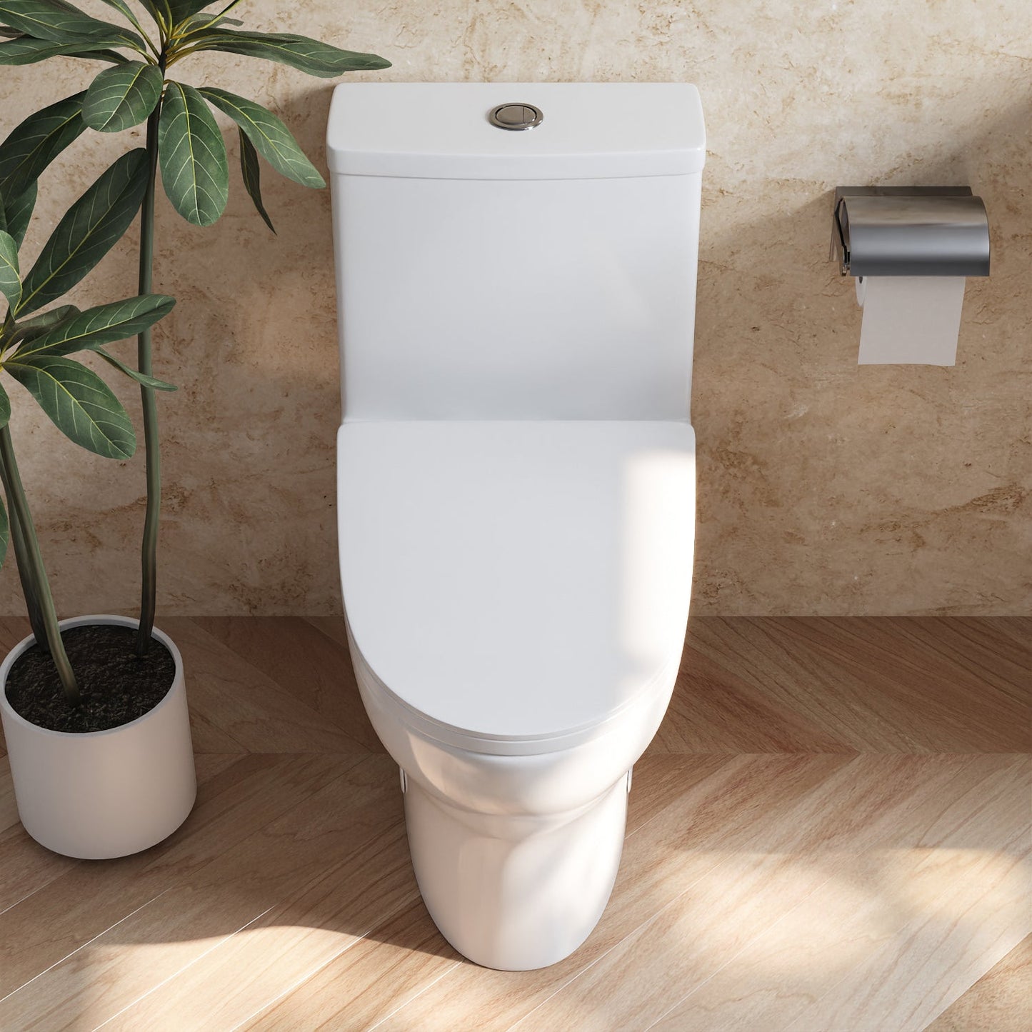 DeerValley DV-1F0073 – One-Piece Elongated Toilet