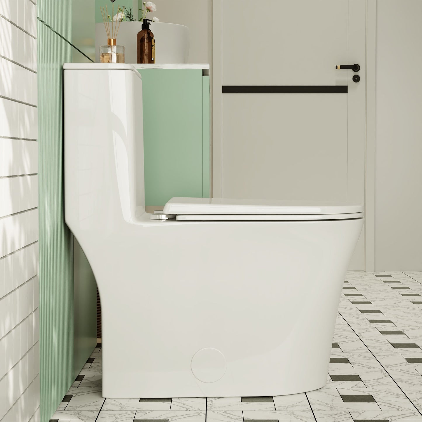 DeerValley DV-1F0248 – One-Piece Dual-Flush Elongated Toilet
