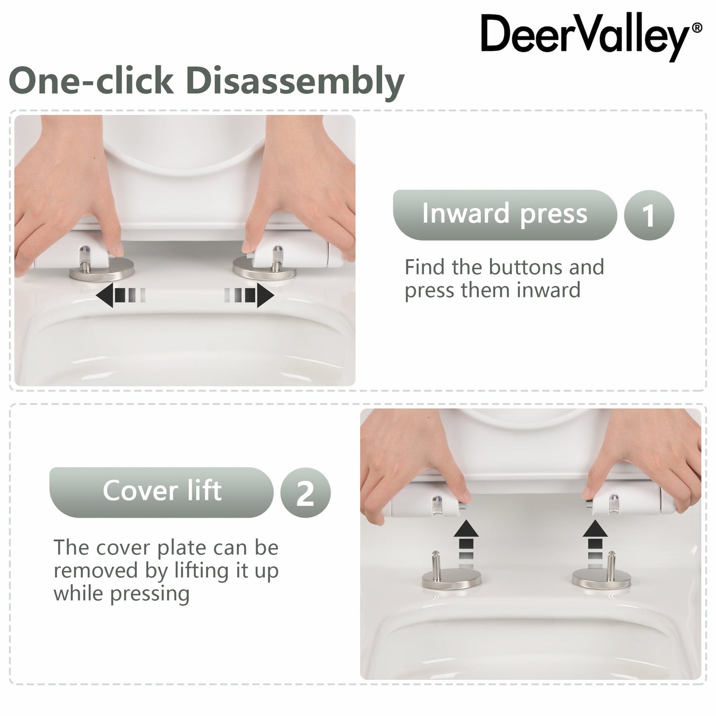 DeerValley DV-1F0248 – One-Piece Dual-Flush Elongated Toilet