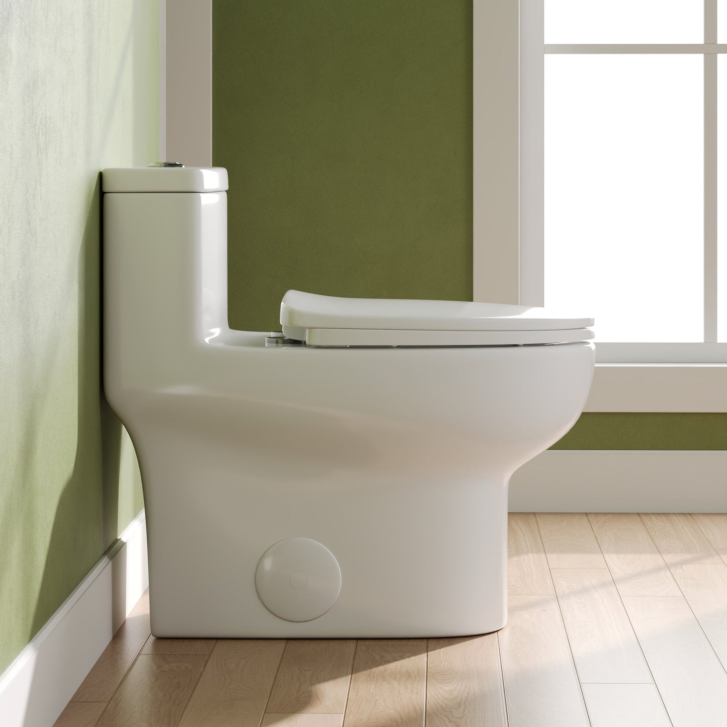DeerValley DV-1F026Pro – One-Piece Dual-Flush Elongated Toilet