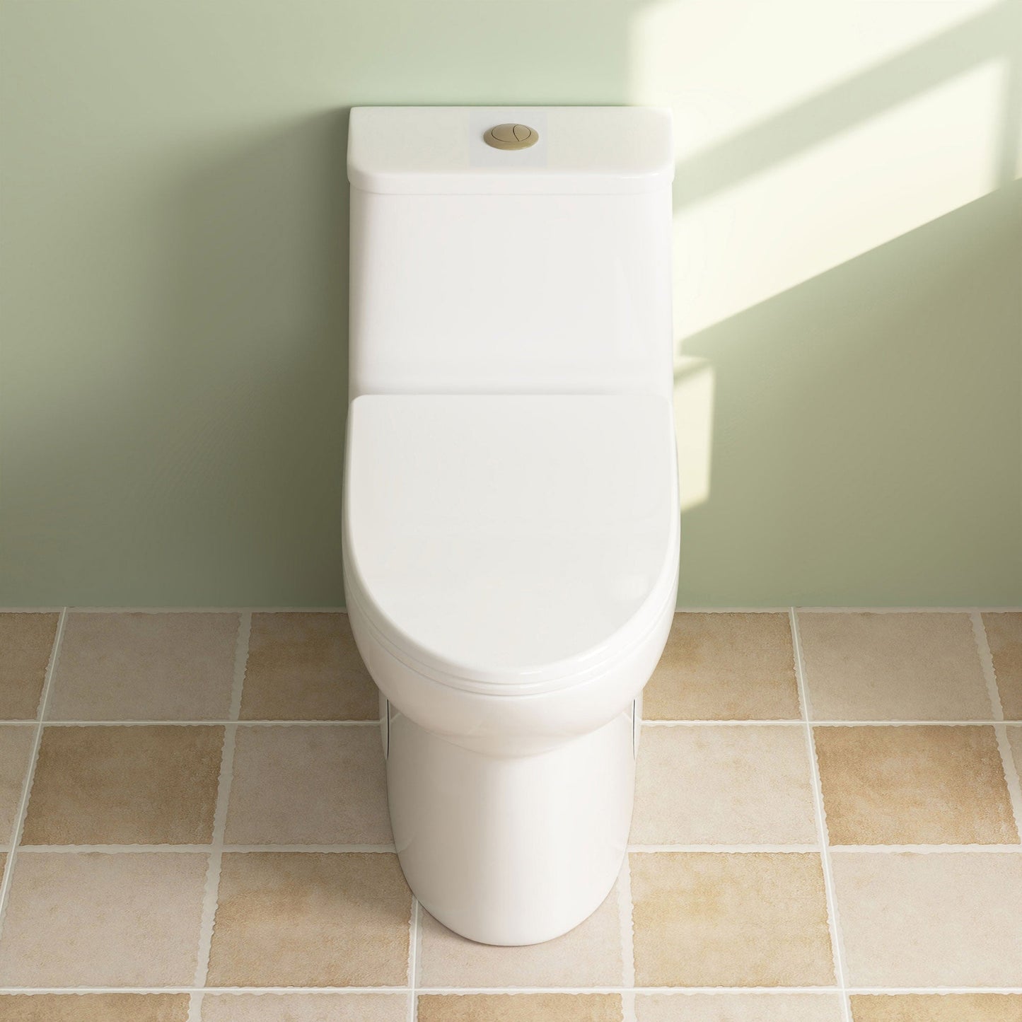 DeerValley DV-1F52677 – One-Piece Dual-Flush Elongated Toilet