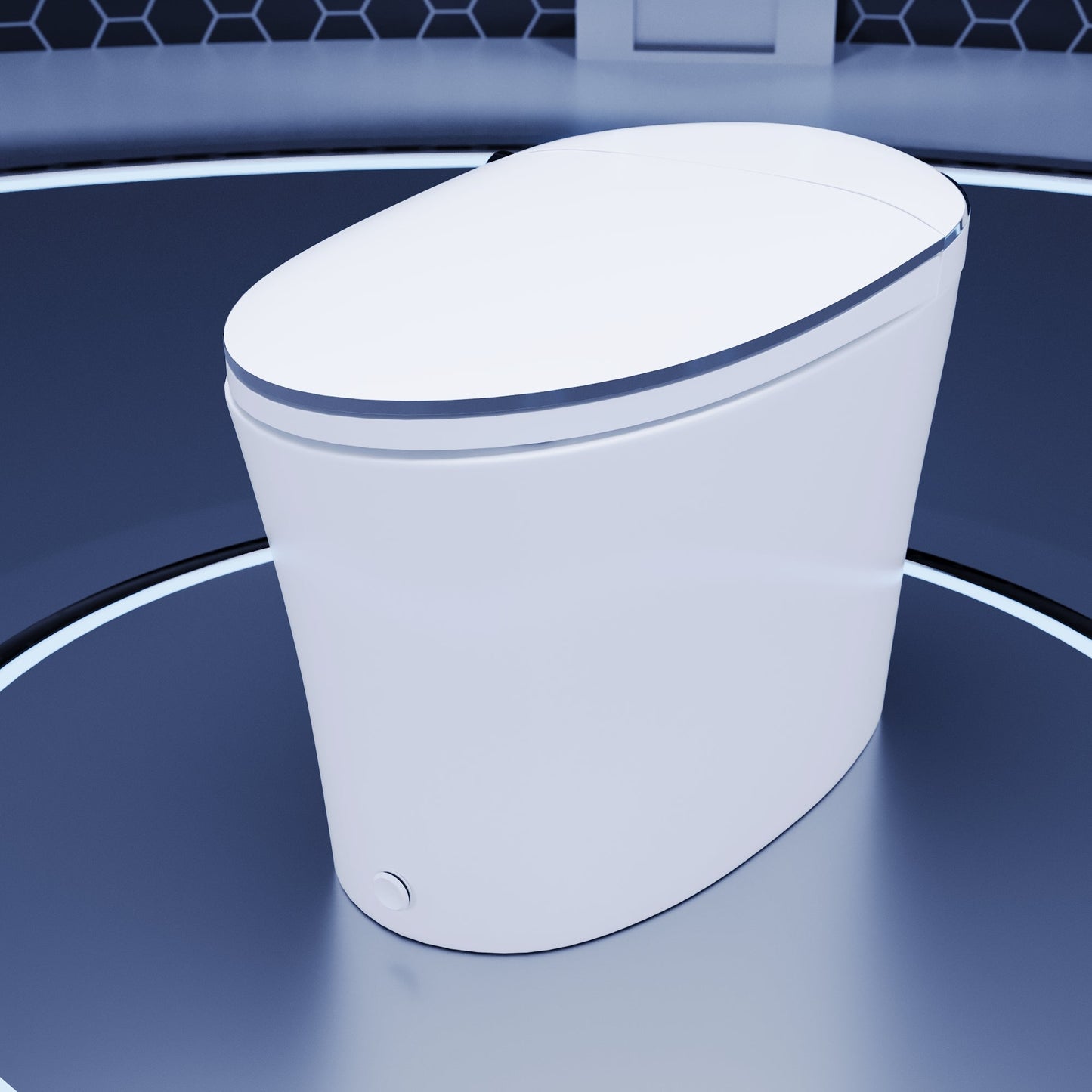 DeerValley  Smart Bidet Toilet Quiet-Closed Heated Seat Sensor Auto, Foot Kick & Blackout Flush, Warm Wash, Night Light,DV-1S0019-V3