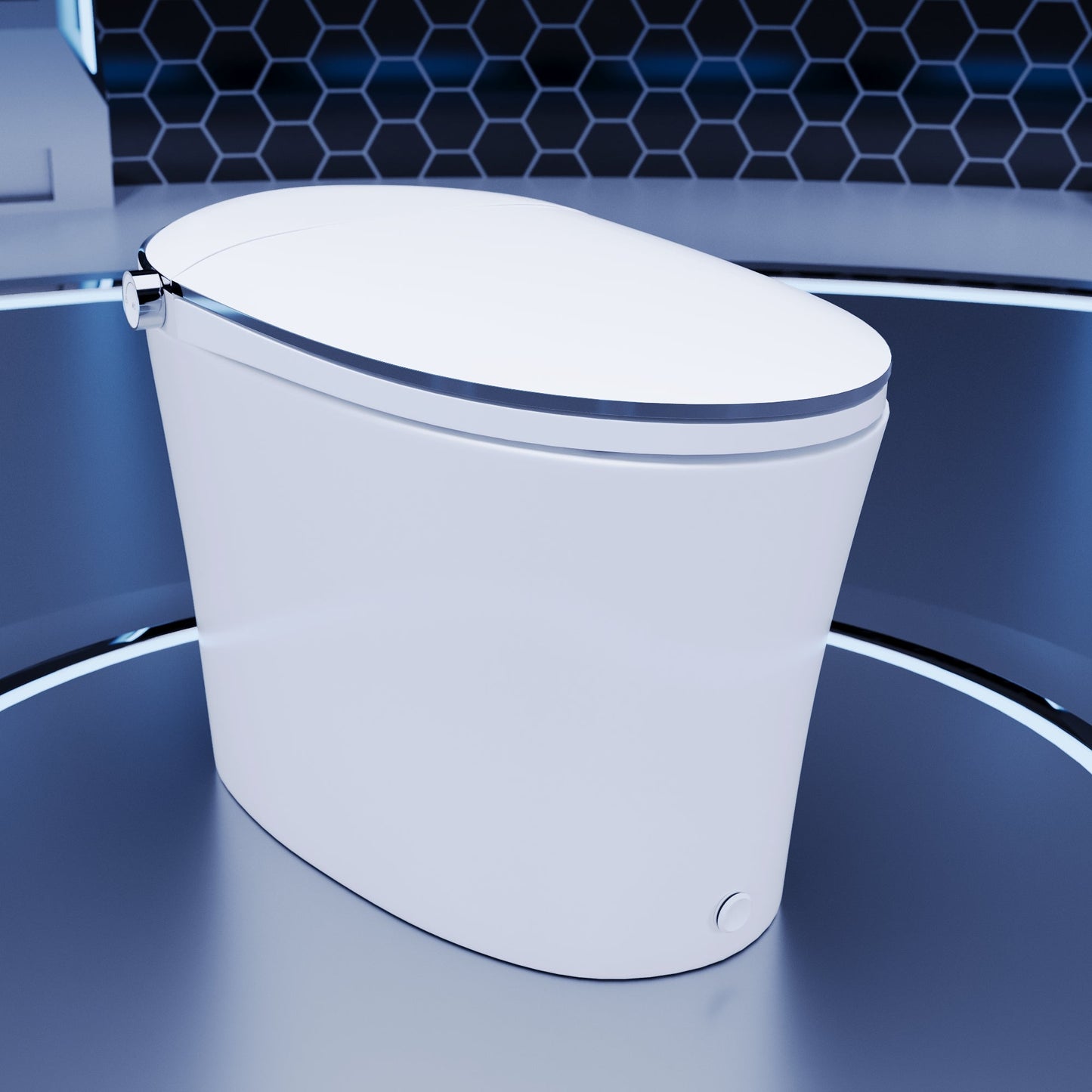 DeerValley  Smart Bidet Toilet Quiet-Closed Heated Seat Sensor Auto, Foot Kick & Blackout Flush, Warm Wash, Night Light,DV-1S0019-V3