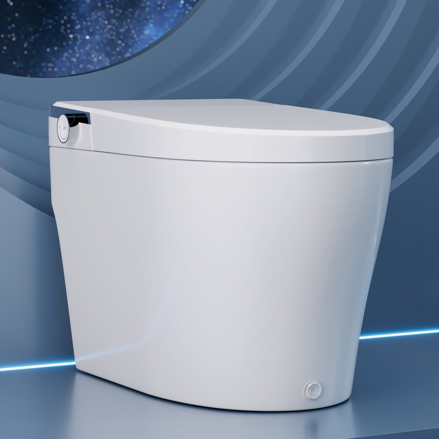 DeerValley  Smart Bidet Toilet, Foot Kick Flush, Warm Wash (Seat Included),Female Wash,DV-1S0029-V3