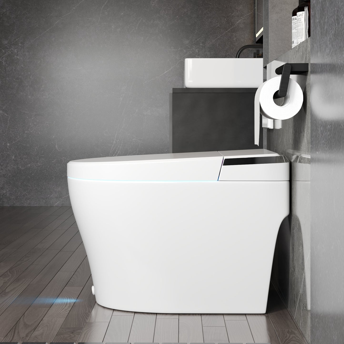 DeerValley  Smart Bidet Toilet, Foot Kick Flush, Warm Wash (Seat Included),Female Wash,DV-1S0029-V3