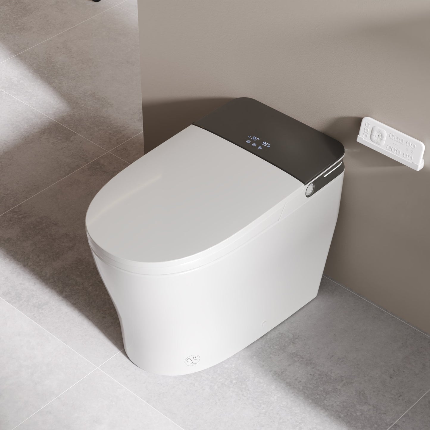 DeerValley DV-1S0371 Smart Toilet with ADA Height, Child-Friendly Wash Mode, Foam Shield, 1000 MAP Powerful Flush, Warm Water Cleansing, No Water Pressure Limit — One-Piece Design for Modern Bathrooms