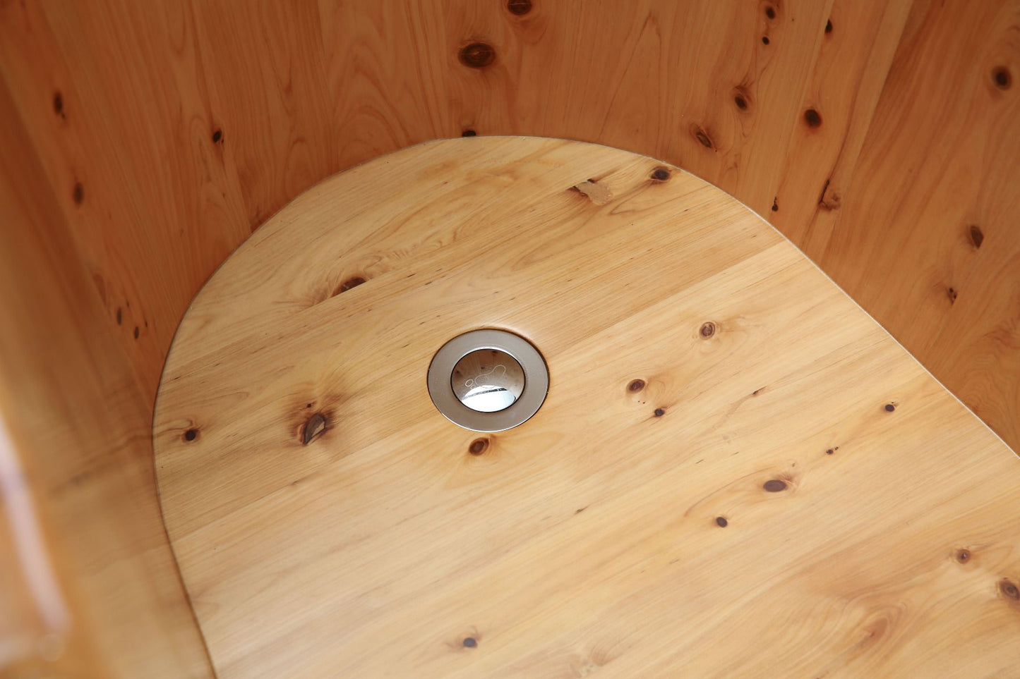 ALFI brand AB1136 61'' Free Standing Cedar Wooden Bathtub with Tub Filler
