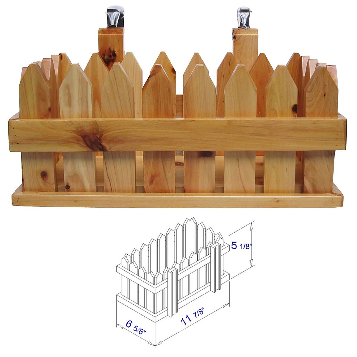 ALFI brand AB1163 61'' Free Standing Wooden BathTub with Headrest