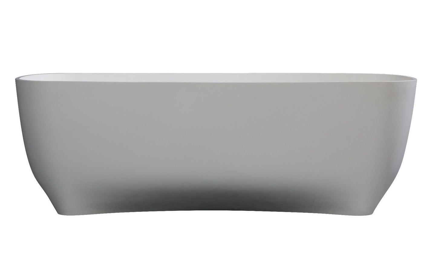 ALFI brand AB9980 67" White Matte Solid Surface Resin Bathtub