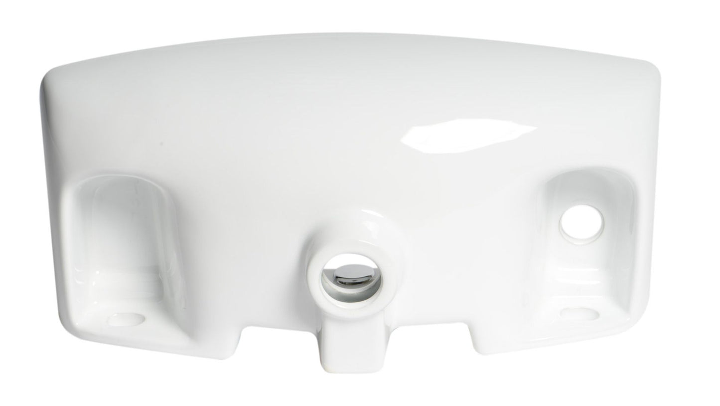 ALFI brand ABC115 White 20" Small Wall Mounted Ceramic Sink with Faucet Hole