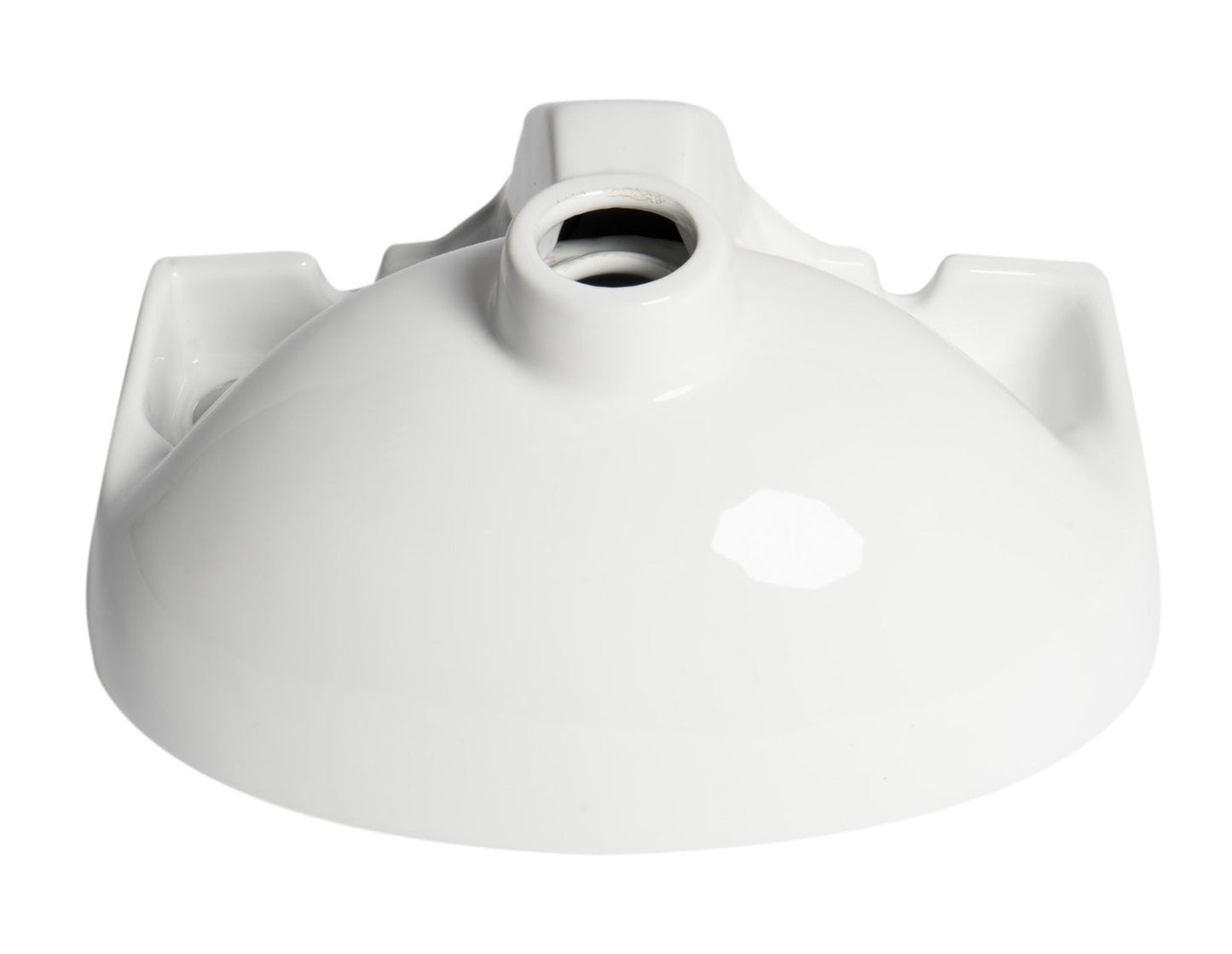 ALFI brand ABC118 White 14" Small Wall Mounted Ceramic Sink with Faucet Hole