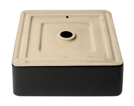ALFI brand ABC903-BM 16" Modern Square Above Mount Ceramic Sink