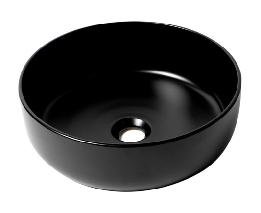 ALFI brand ABC907-BM 15" Round Above Mount Ceramic Sink