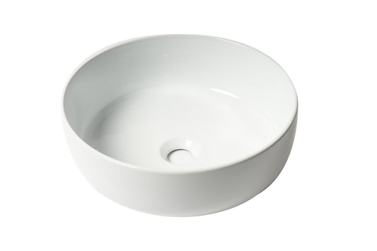 ALFI brand ABC907-W 15" Round Above Mount Ceramic Sink