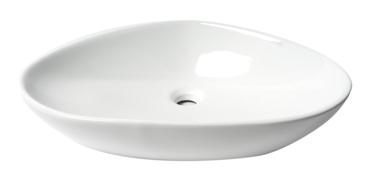 ALFI brand ABC914 White 23" Fancy Above Mount Ceramic Sink