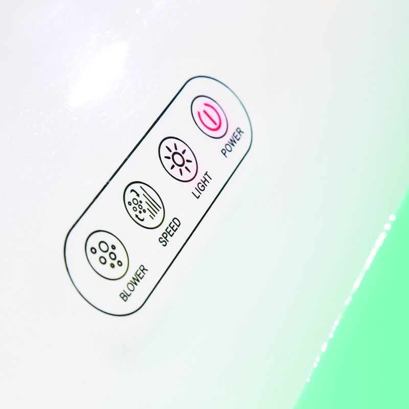 EAGO AM1900 74" White Free Standing Oval Air Bubble Bathtub