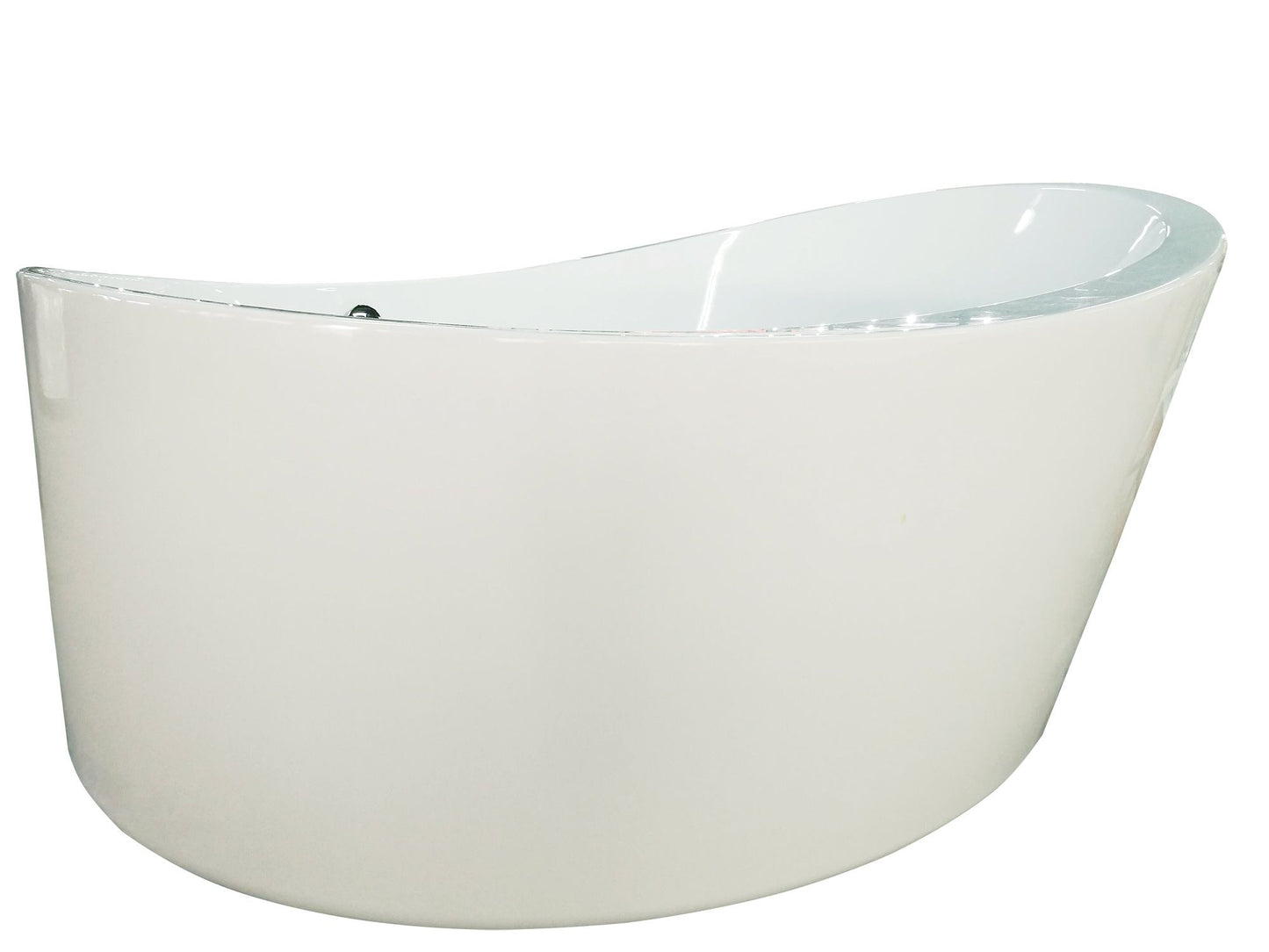 EAGO AM2130 66" Round Free Standing Acrylic Air Bubble Bathtub
