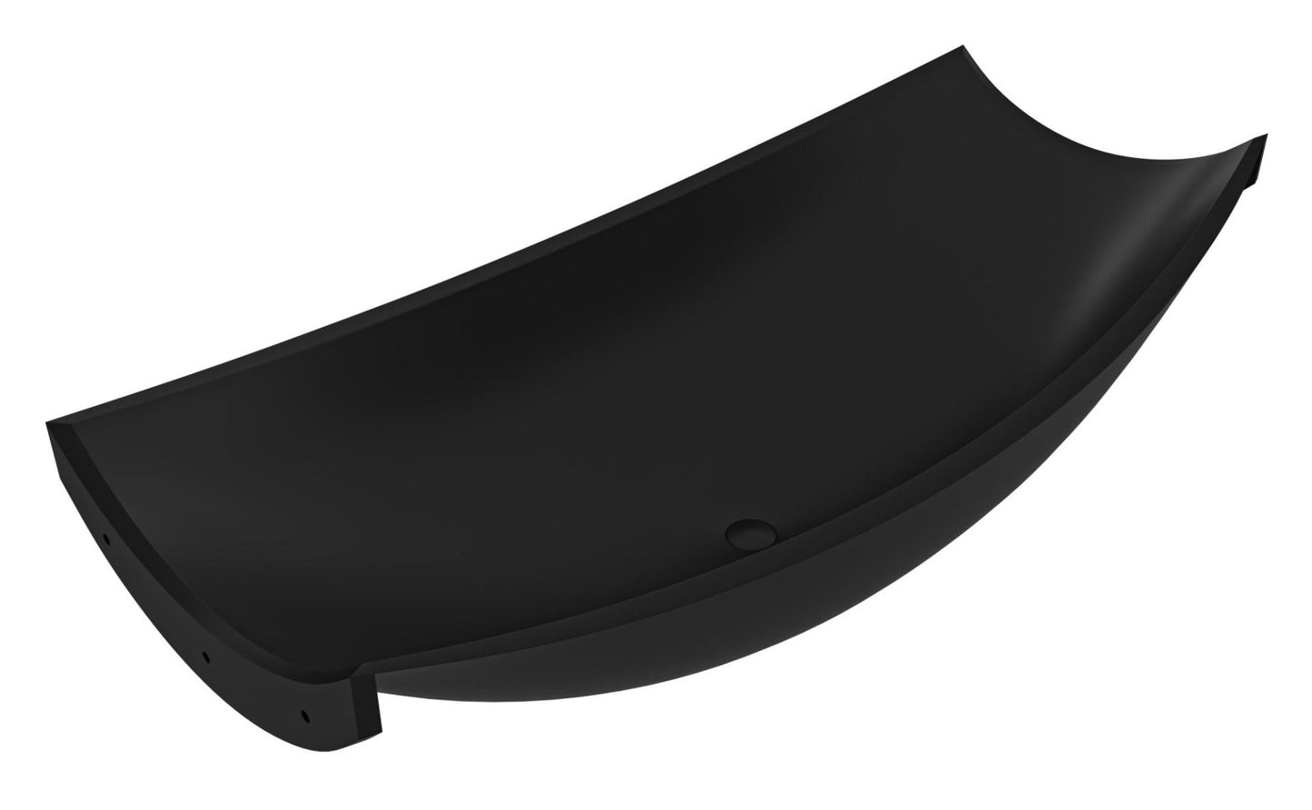 ALFI brand HammockTub2-BM Black Matte 71" Solid Surface Resin Suspended Wall Mounted Hammock Bathtub
