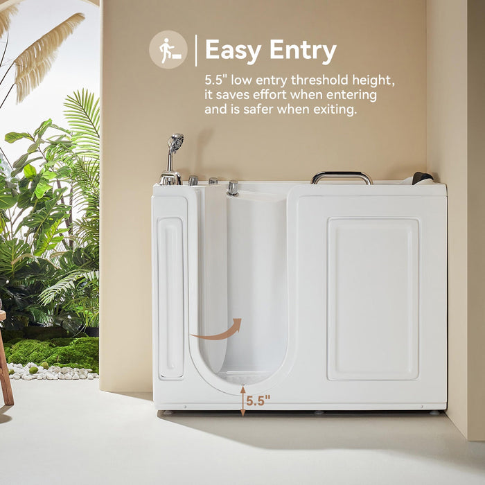 Walk in Tub with Shower and ADA Compliant for Senior Model WT52-L