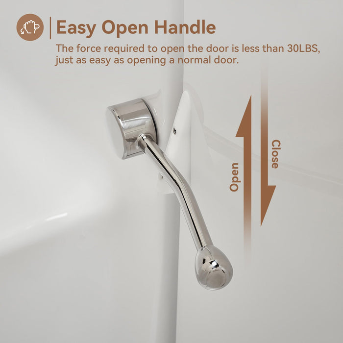 Walk in Tub with Shower and ADA Compliant for Senior Model WT52-L