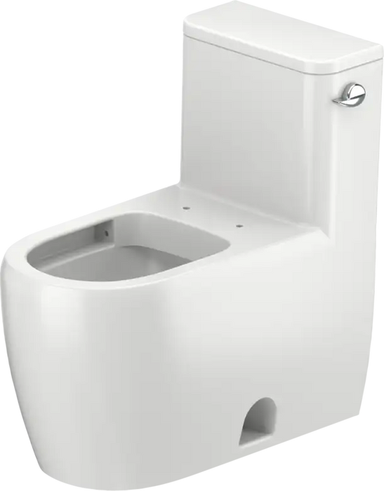 Duravit- Collection One One Piece Toilet Rimless  1.28 GPF, HygieneGlaze, Trip lever placement: Right, White High Gloss