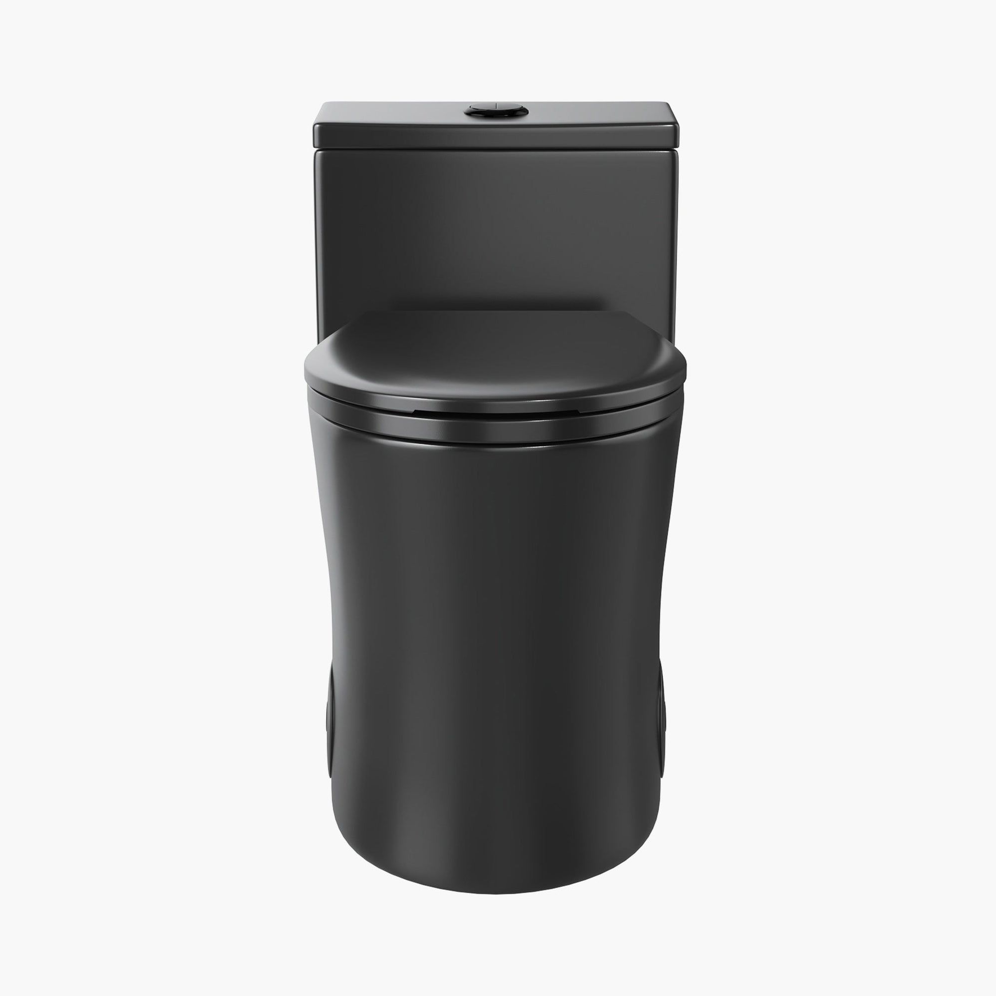 Commode Flash HOROW Black Ceramic Toilet 1.28 GPF Dual Flash Elongated One Piece Toi ...