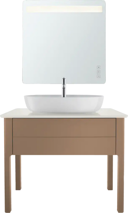 Luv Vessel Sink  27 1/2 " x 15 3/4 ", without Overflow, 1 x Faucet hole, Ground, White High Gloss