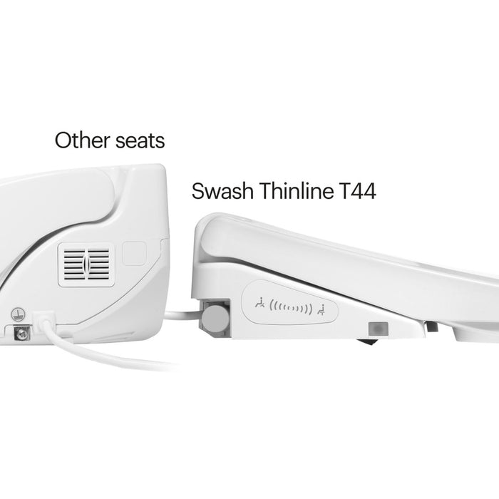 Brondell Swash Thinline T44 Luxury Bidet Toilet Seat with Remote Control