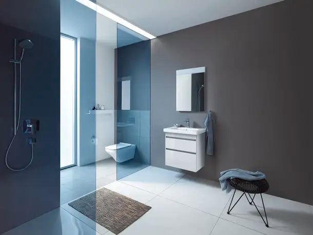 Duravit- DuraStyle Wall Mounted Sink  25 5/8 " x 18 7/8 ", with Overflow, 1 x Faucet hole, White High Gloss