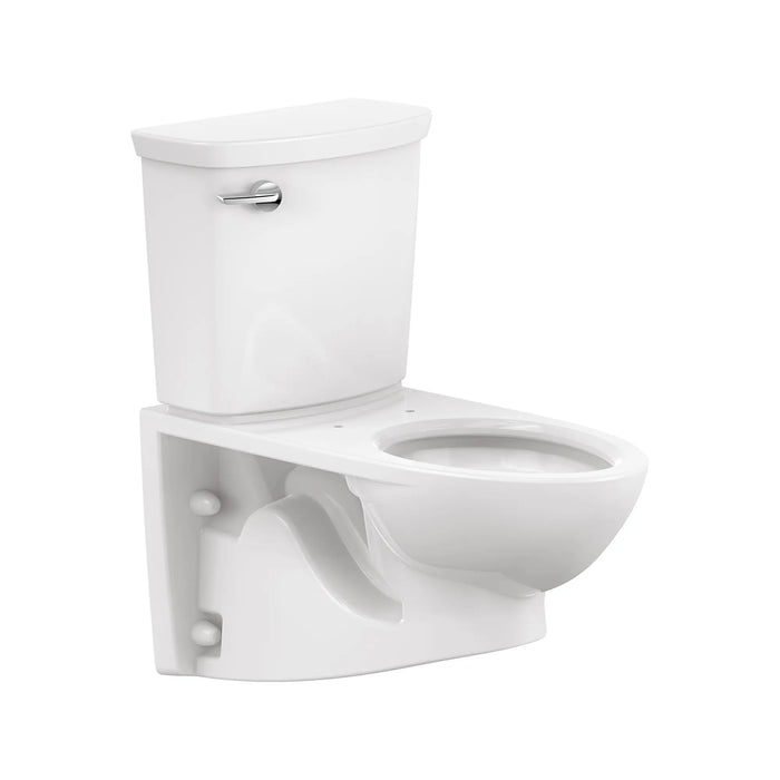 Glenwall® VorMax® Two-Piece 1.28 gpf/4.8 Lpf Right-Hand Trip Lever Back Outlet Elongated Wall-Hung EverClean® Toilet
