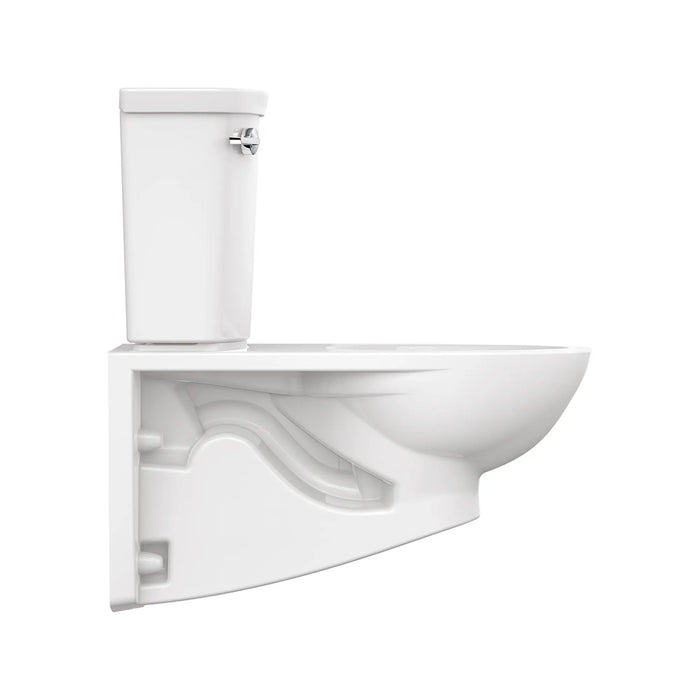Glenwall® VorMax® Two-Piece 1.28 gpf/4.8 Lpf Right-Hand Trip Lever Back Outlet Elongated Wall-Hung EverClean® Toilet