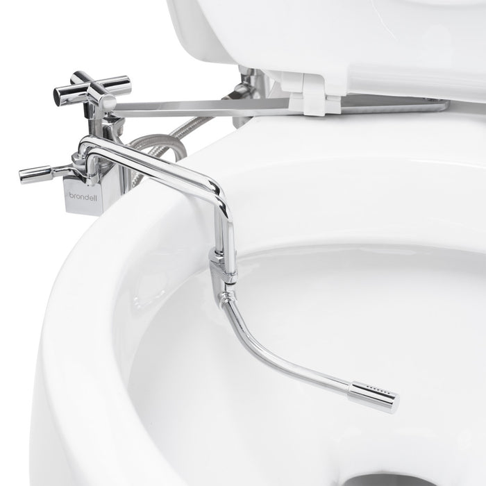 Brondell Side-Mounted Bidet Attachment with Adjustable Spray Wand