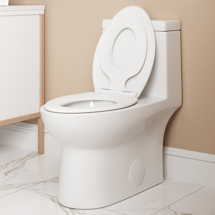 ALLY One-Piece Elongated Toilet, 1.1/1.6GPF Dual-Flush  with Multiple Colors