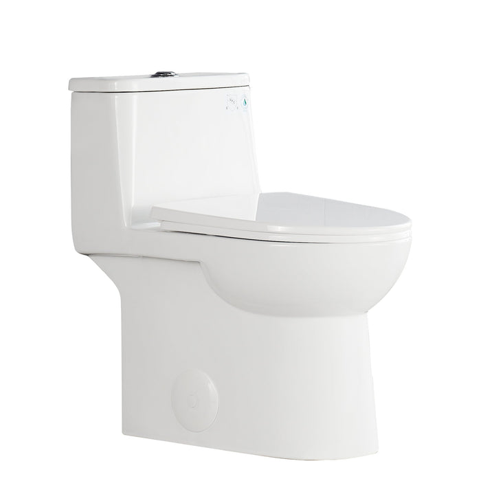 URSA One-Piece Elongated Toilet, Dual-Flush Full-Size with Multiple Colors