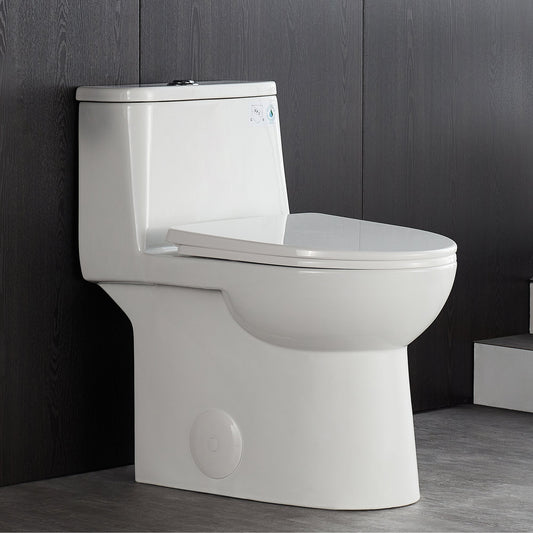 URSA One-Piece Elongated Toilet, Dual-Flush Full-Size with Multiple Colors