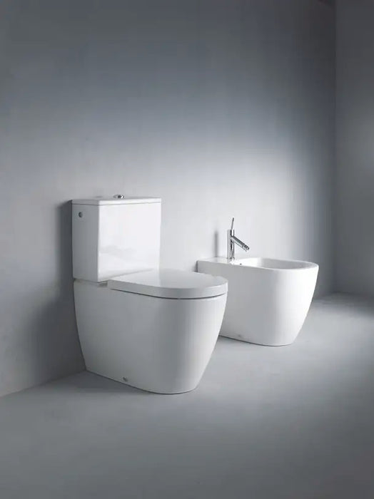 Duravit- ME by Starck Toilet Bowl  0.8/1.6 GPF, White High Gloss