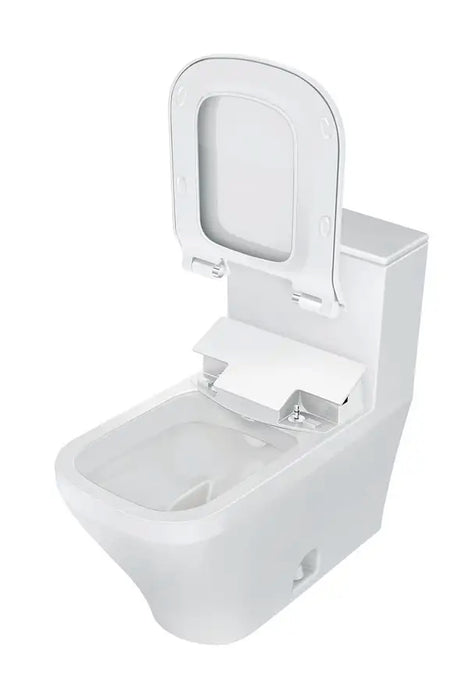 DuraStyle One Piece Toilet Elongated  0.92/1.32 GPF, Trip lever placement: Top, White High Gloss