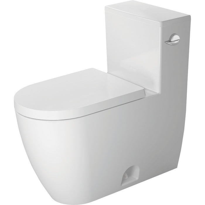 Duravit 2185012002 ME by Starck 14 1/8 x 28 3/4 Inch One-Piece Rimless Toilet, 1.28 GPF, Left, HygieneGlaze