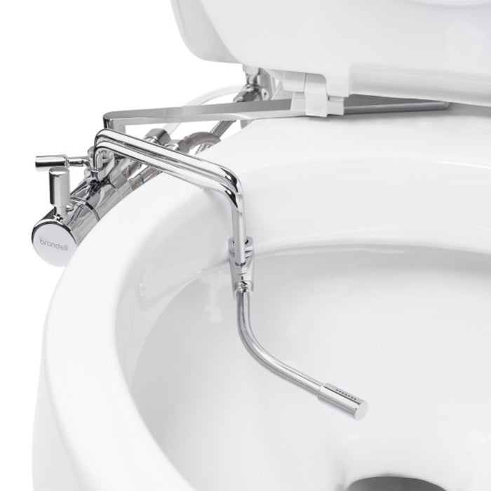 Brondell Side-Mounted Bidet Attachment with Adjustable Spray Wand, Dual Temperature