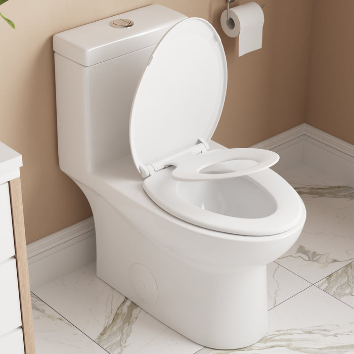 ALLY One-Piece Elongated Toilet, 1.1/1.6GPF Dual-Flush  with Multiple Colors