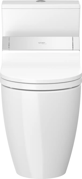 Suravit- ME by Starck One Piece Toilet Rimless Elongated  1.28/1.28 GPF, Trip lever placement: Top, White High Gloss