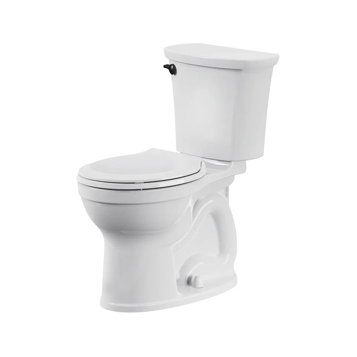 Champion® PRO Two-Piece 1.28 gpf/4.8 Lpf Chair Height Round Front Toilet With Matte Black Trip Lever Less Seat