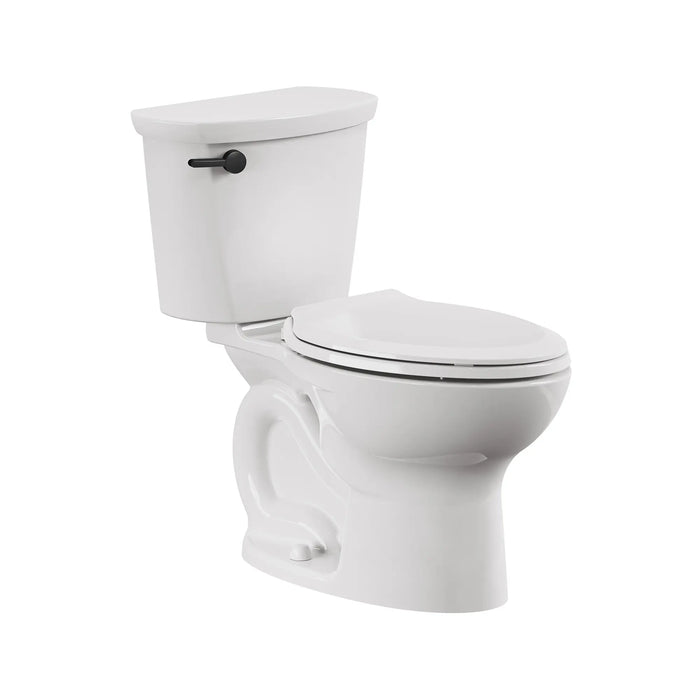 Cadet® PRO Two-Piece 1.28 gpf/4.8 Lpf Chair Height Elongated Toilet With Matte Black Trip Lever Less Seat