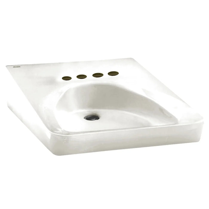Wheelchair WheelChair Users Bathroom Sink 10-1/2-in. Centers with Extra Right-Hand Hole