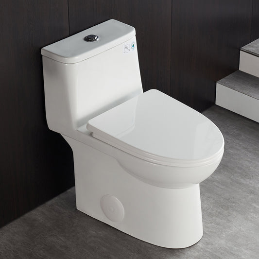 URSA One-Piece Elongated Toilet, Dual-Flush Full-Size with Multiple Colors