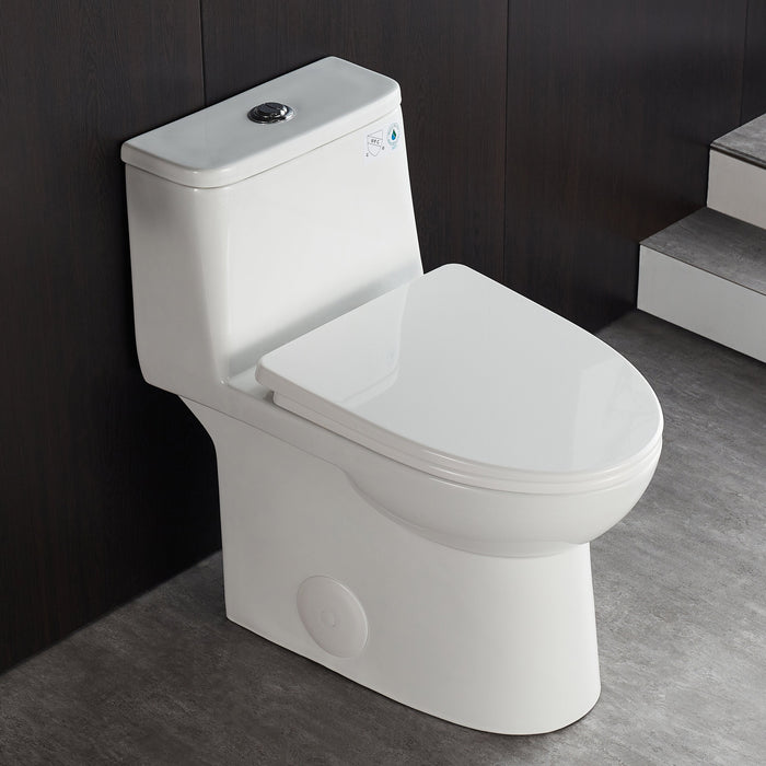 URSA One-Piece Elongated Toilet, Dual-Flush Full-Size with Multiple Colors