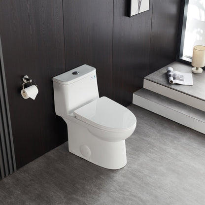 DeerValley DV-1F52677 – One-Piece Dual-Flush Elongated Toilet