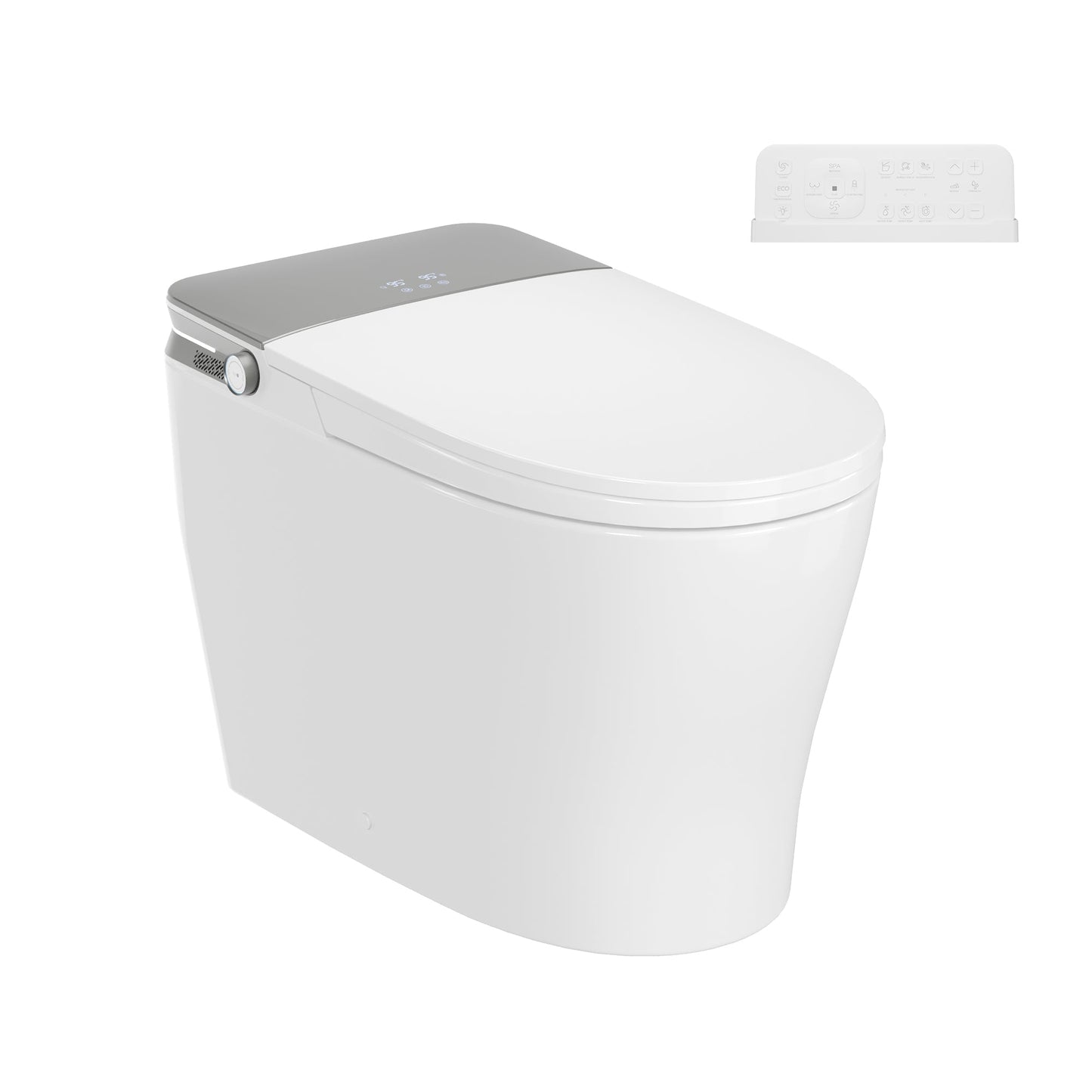 DeerValley DV-1S0371 Smart Toilet with ADA Height, Child-Friendly Wash Mode, Foam Shield, 1000 MAP Powerful Flush, Warm Water Cleansing, No Water Pressure Limit — One-Piece Design for Modern Bathrooms