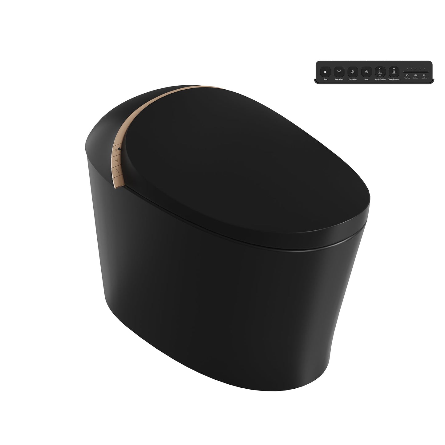 DeerValley Smart Toilet with Off-Seat Flush/Foot Sensor Flush, Automatic Tankless Toilet with Heated Seat, Warm Water Cleaning, Warm Air dryer,DV-1S0160/V1/V3